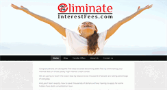 Desktop Screenshot of eliminateinterestfees.com