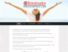 Tablet Screenshot of eliminateinterestfees.com